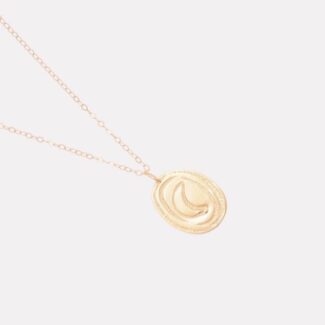Collier femme médaille lune tatouage berbère amazigh