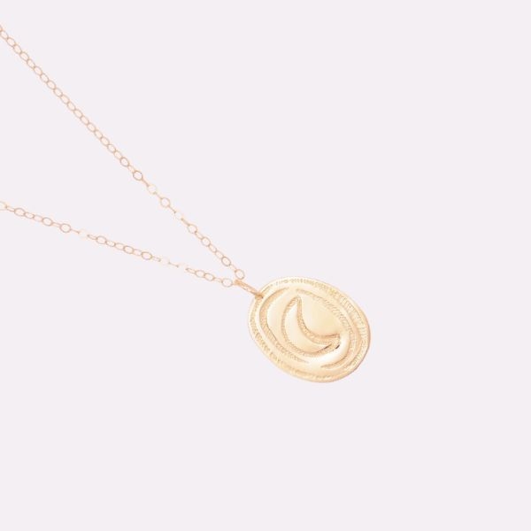 Collier femme médaille lune tatouage berbère amazigh Collier femme médaille lune tatouage berbère amazigh